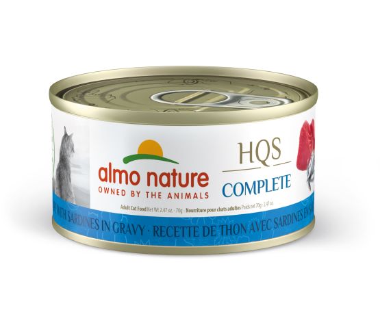 Almo Nature Hqs Complete Cat - Tuna Recipe With Sardines In Gravy 70g
