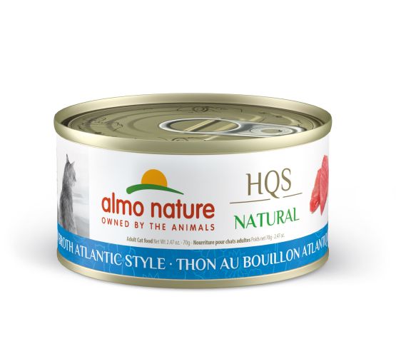 Almo Nature Hqs Natural Cat - Atlantic Tuna In Broth 70g