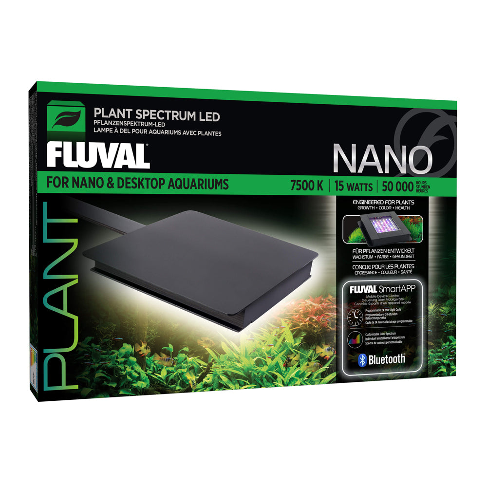 Fluval Plant Nano LED with Bluetooth - 15 W- 5 x 5 in (12.7 x 12.7 cm)
