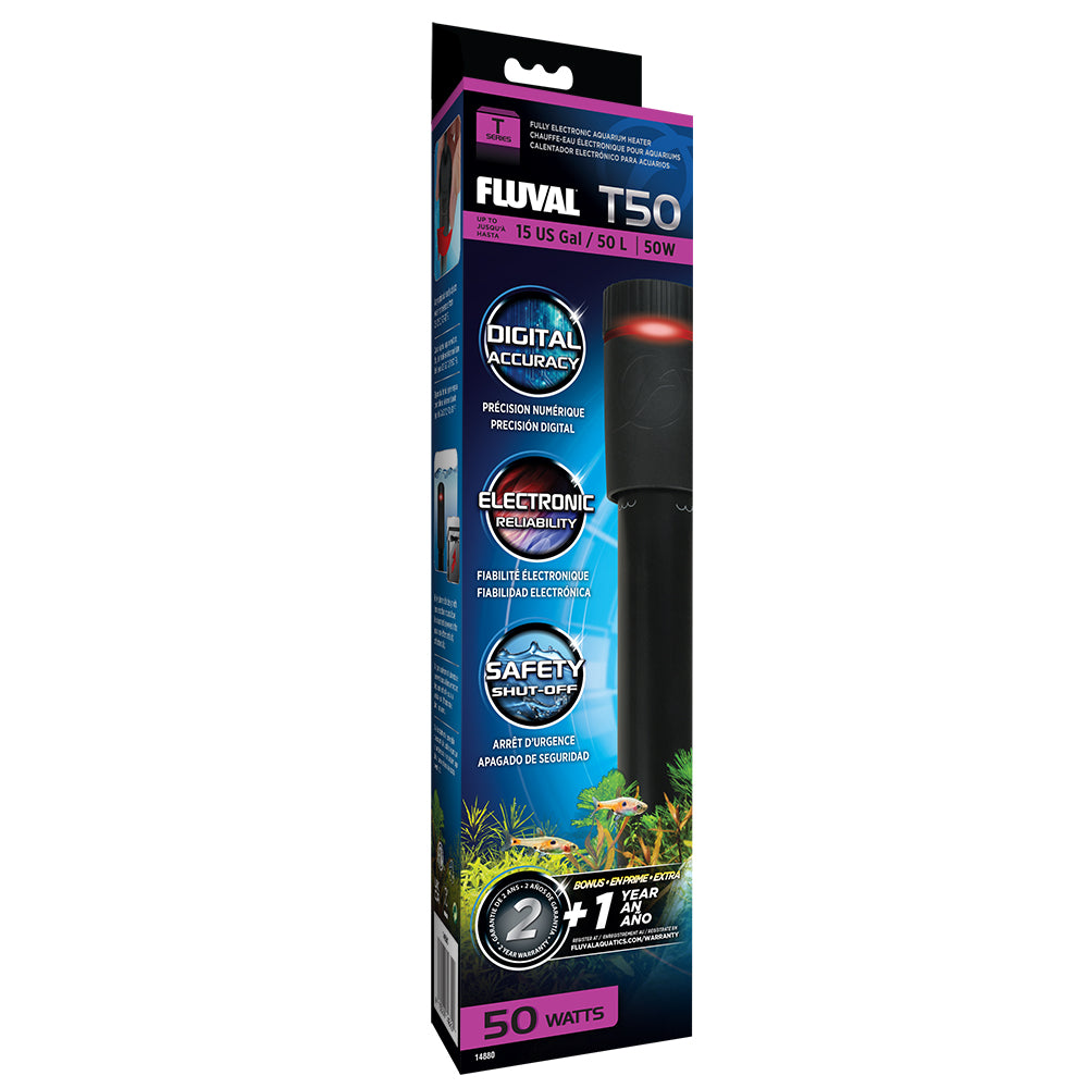 Fluval T50 Heater - 50W - up to 50L (13 US Gal)