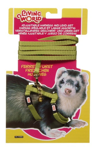 Living World Adjustable Harness and Lead Set for Ferrets, 1.2 m (4 ft)
