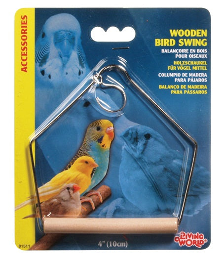 Living World Wooden Bird Swing 