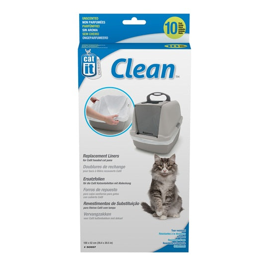 Catit Clean Liners for Regular Cat Pan - 10 pack - Unscented