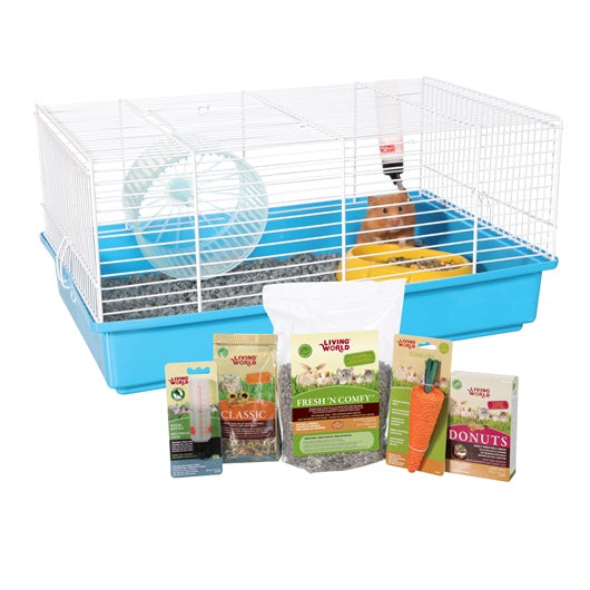 Cage équipée Living World pour hamster, L. 46 x l. 29 x H. 23 cm (18 x 11,4 x 9 po)