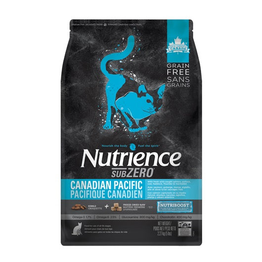 Aliment Nutrience SubZero Sans grains pour chats, Pacifique canadien