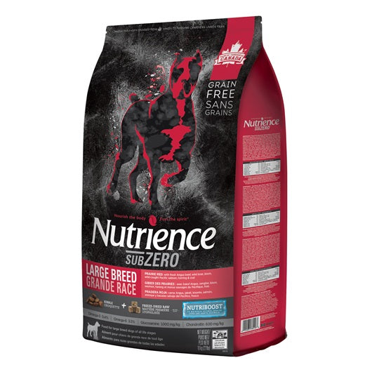 Aliment Nutrience SubZero Sans grains pour chiens de grande race, Gibier des Prairies, 10 kg (22 lb)
