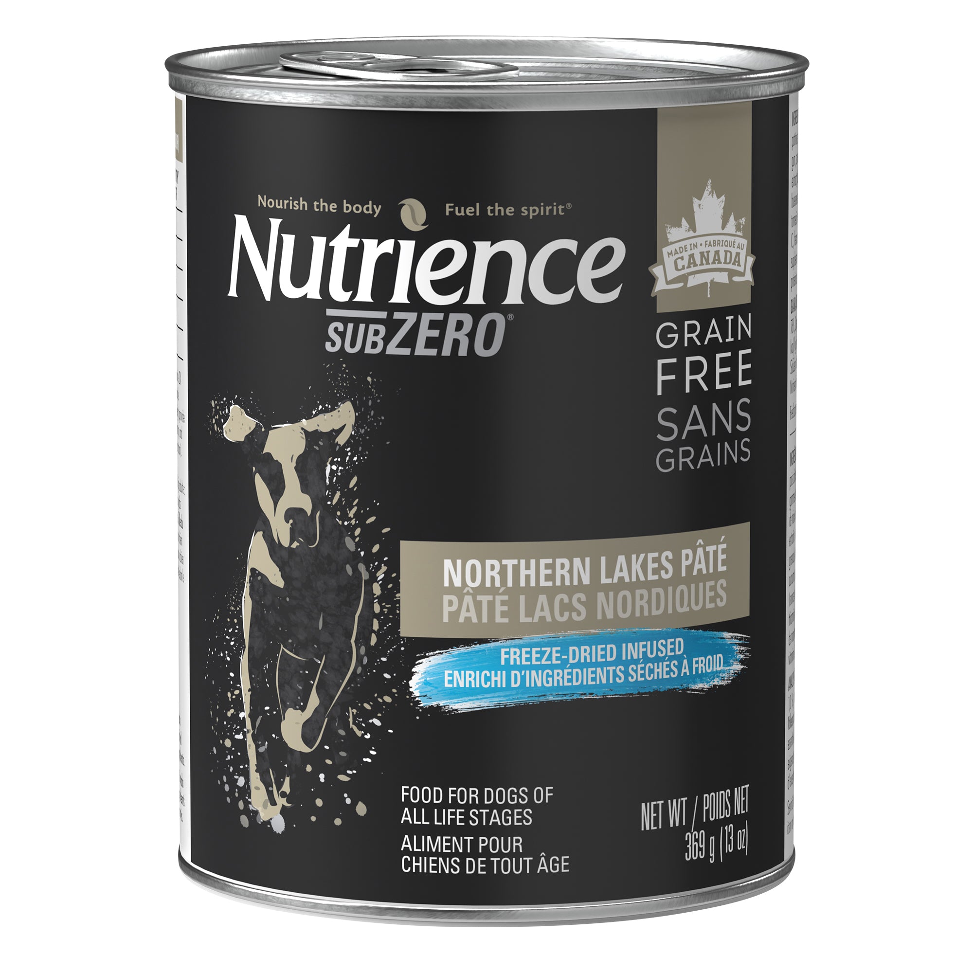 Pâté Nutrience SubZero Sans grains Lacs nordiques pour chiens, 369 g (13 oz)