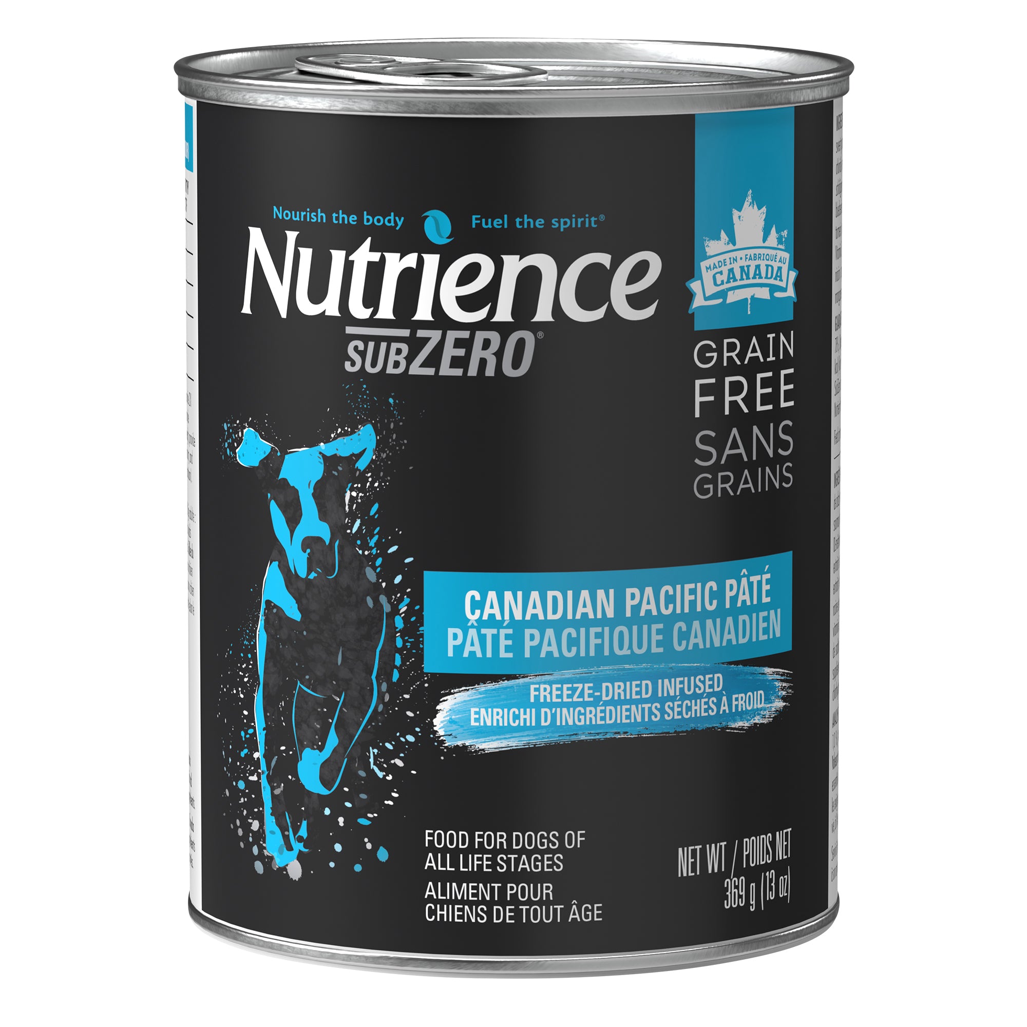 Aliment Subzero Nutrience Sans grains Pâté pour chiens adultes, formulation Pacifique canadien, 369 g (13 oz)