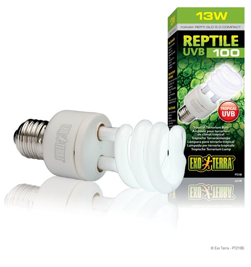 Ampoule fluocompacte Reptile UVB100 Exo Terra