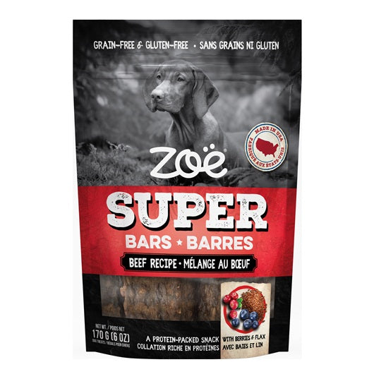 Super barres Zoë, Recette au bœuf, 170 g (6 oz)