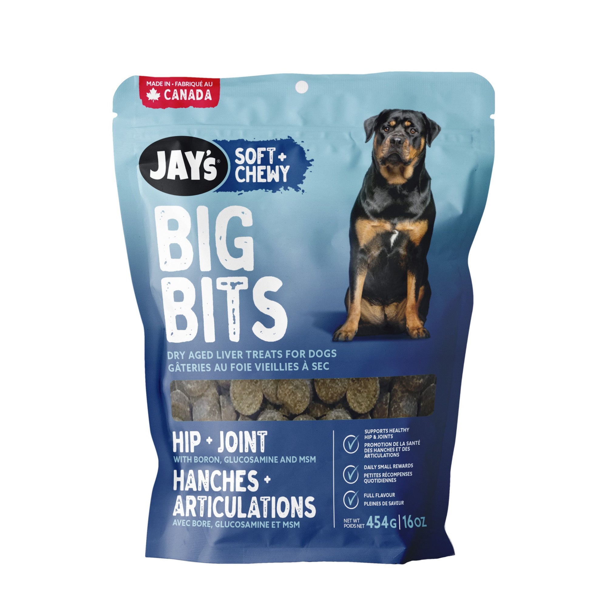 Jay's Big Bits, dog treats, Hip and Joint 200g (7oz)
