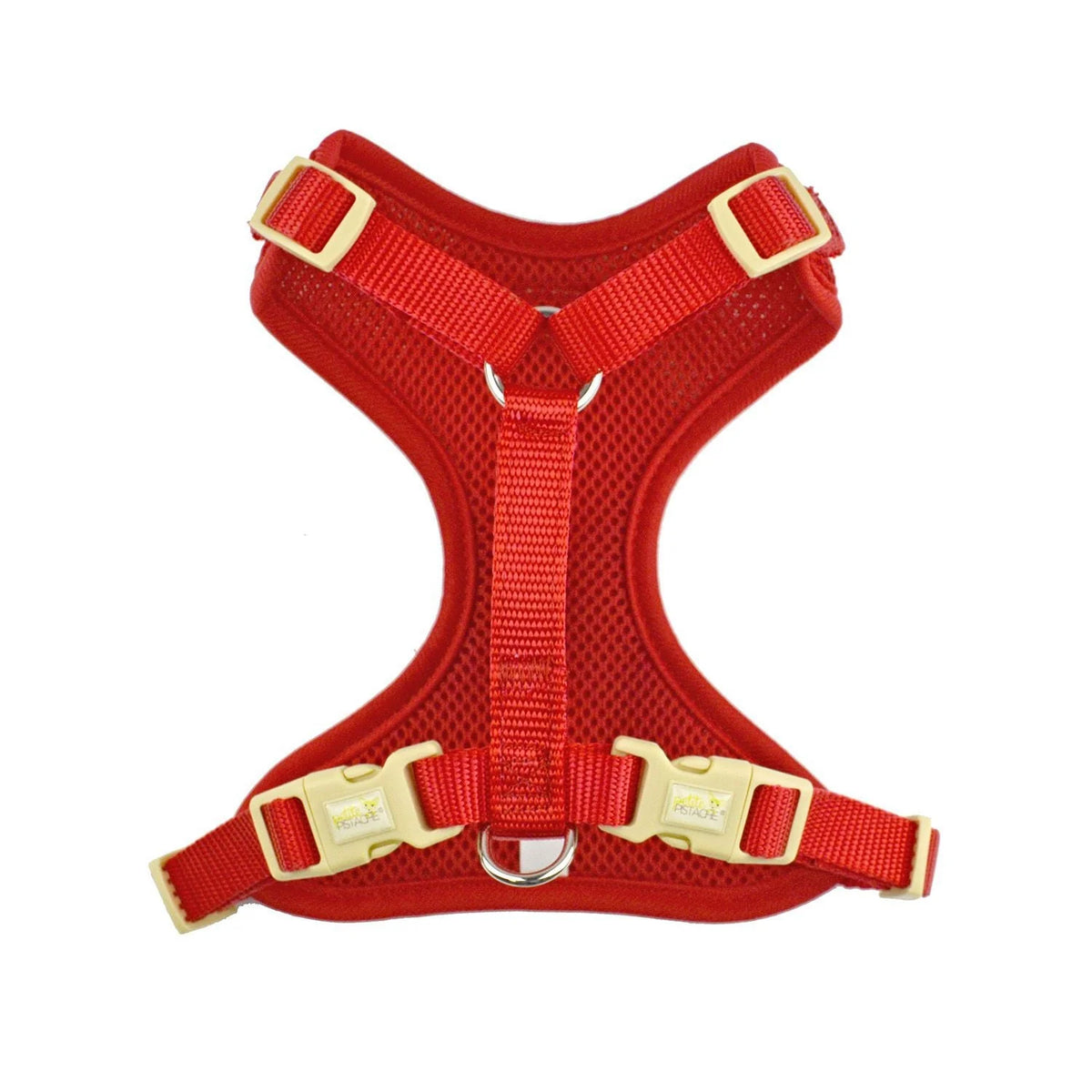 Harnais en maille Petite Pistache pour très petits chiens ROUGE 2XS - La niche&amp;moi