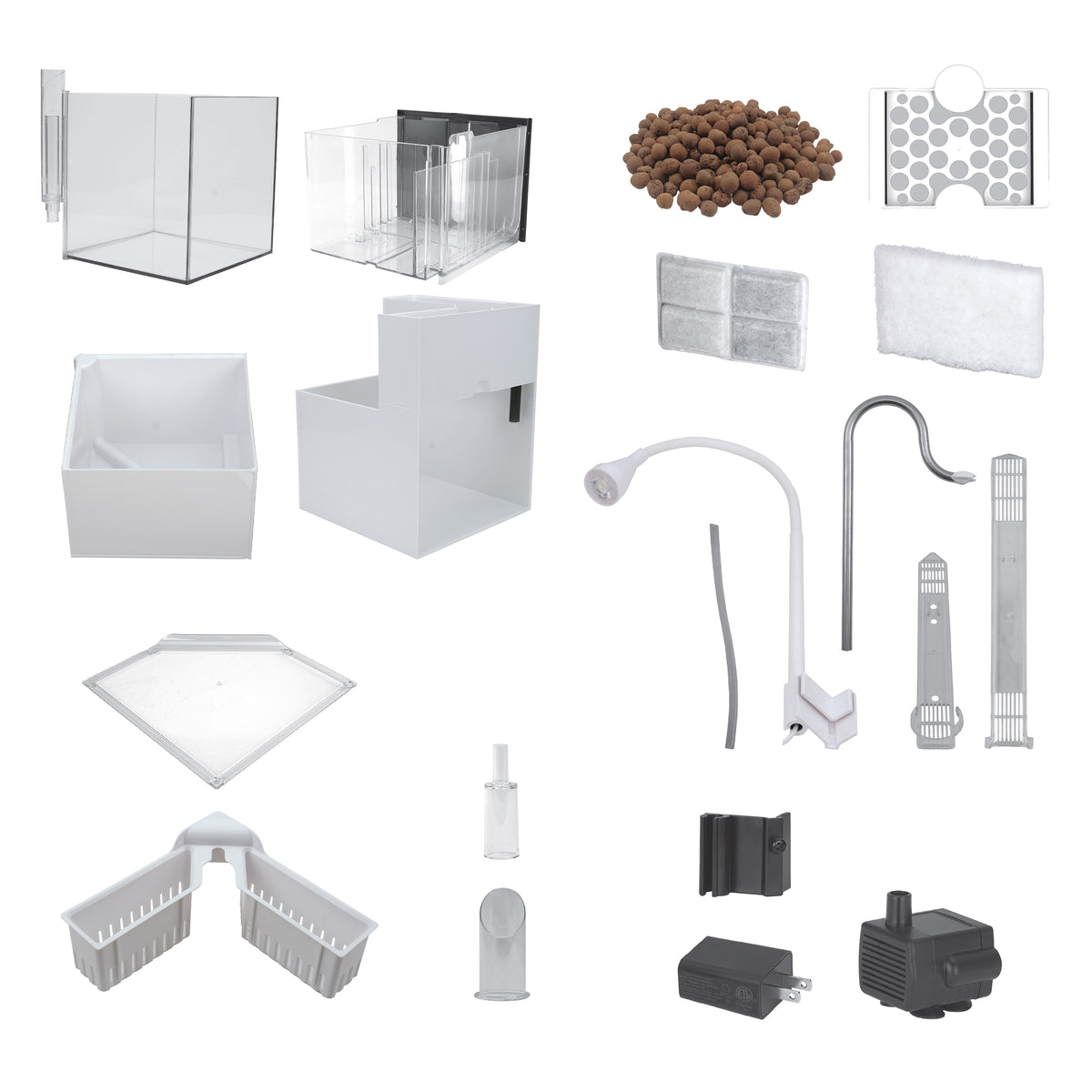 Aquarium équipé Kühl Fluval pour l’aménagement miniature, 8 L (2,1 gal US), blanc - La niche&amp;moi