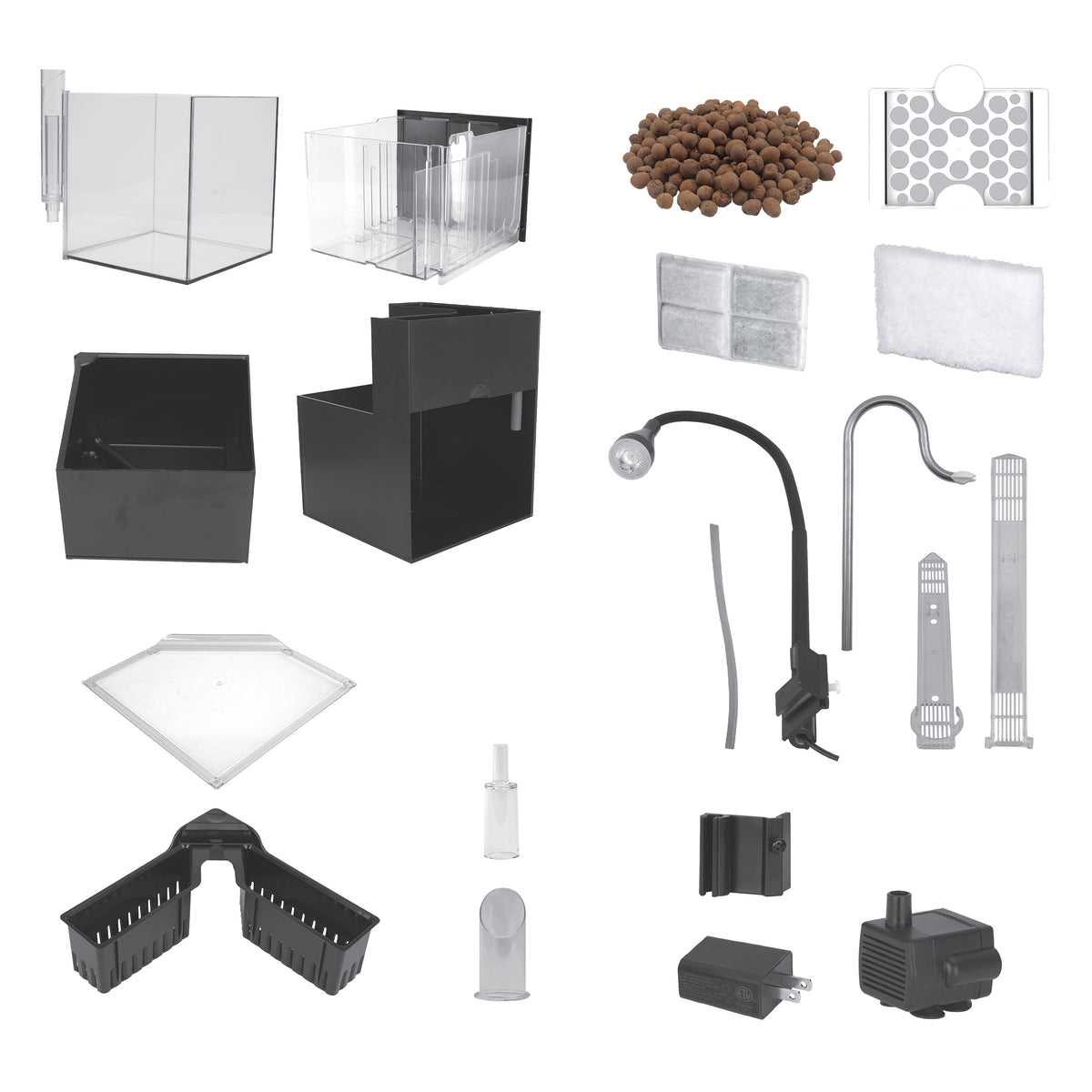 Aquarium équipé Kühl Fluval pour l’aménagement miniature, 8 L (2,1 gal US), noir - La niche&amp;moi