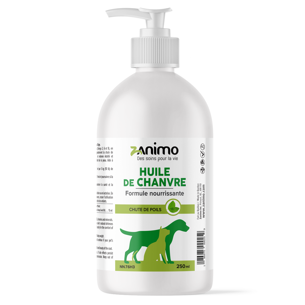 Zanimo HUILE DE CHANVRE 100% biologique - La niche&amp;moi