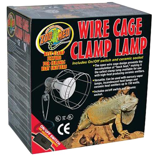 Zoo Med Lampe à pince pour terrarium en fil de fer