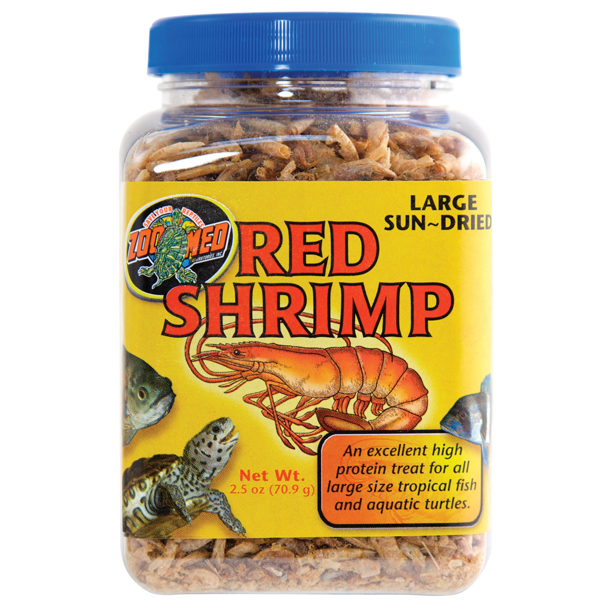 Zoo Med Large Sun-Dried Red Shrimp - 2.5 oz - La niche&moi
