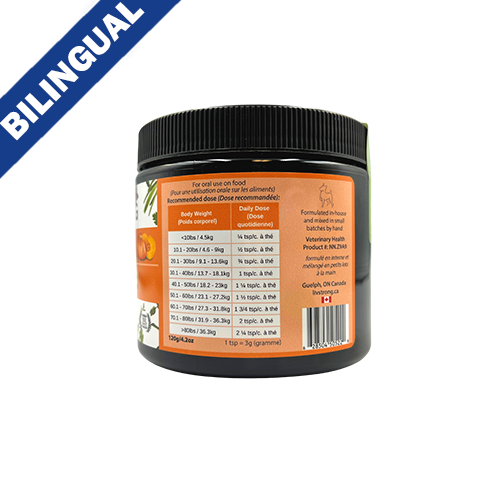Livstrong Citrouille + Rendorce, Soutien à la Santé Du Chiens et Chats 120g - La niche&amp;moi