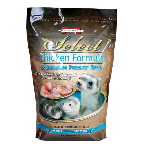 Marshall Select Premium Ferret Diet - Chicken Formula - 4 lb