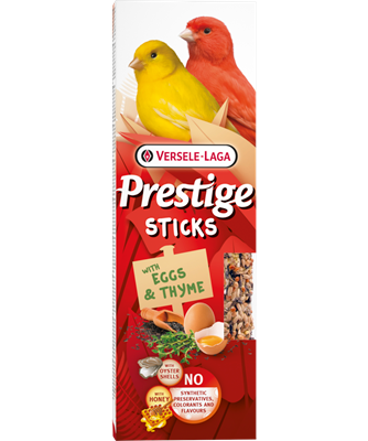 Versele-Laga Prestige Sticks pour Canaris avec Œufs & Thym 60g