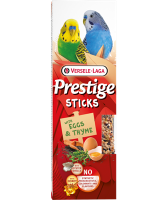 Versele-Laga Prestige Sticks for Budgies with Eggs & Thyme 60g