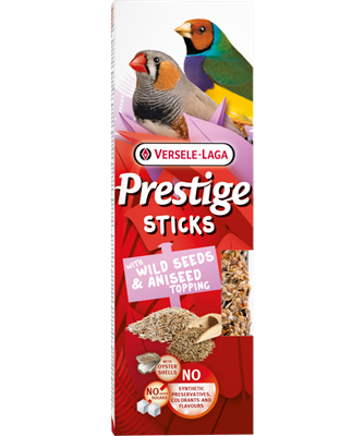 Versele-Laga Prestige Sticks pour Pinson avec Graines Sauvages &amp; Garniture de Graines d&#39;anis  60g - La niche&amp;moi