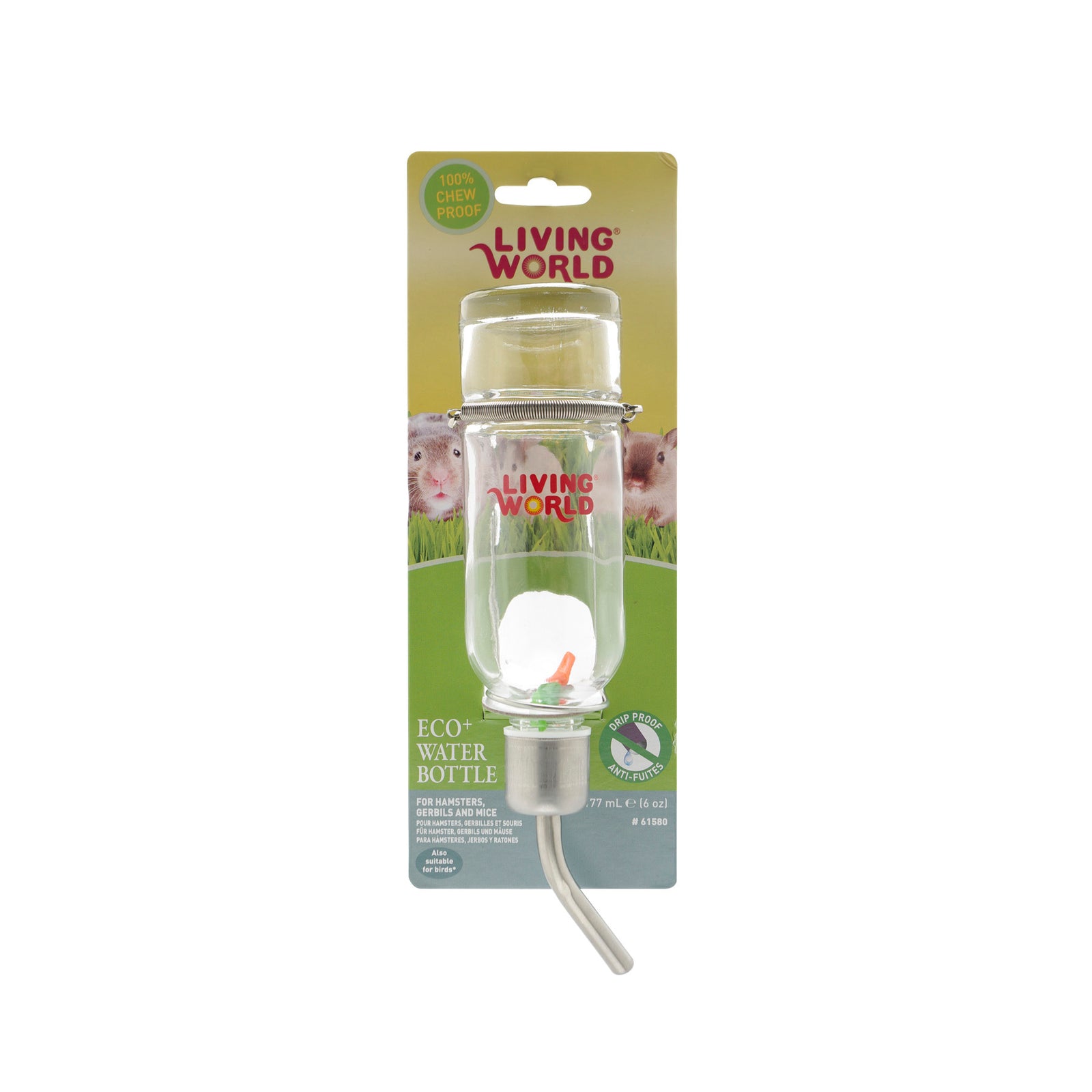 Bouteille à eau Eco+ Living World en vitre - La niche&moi