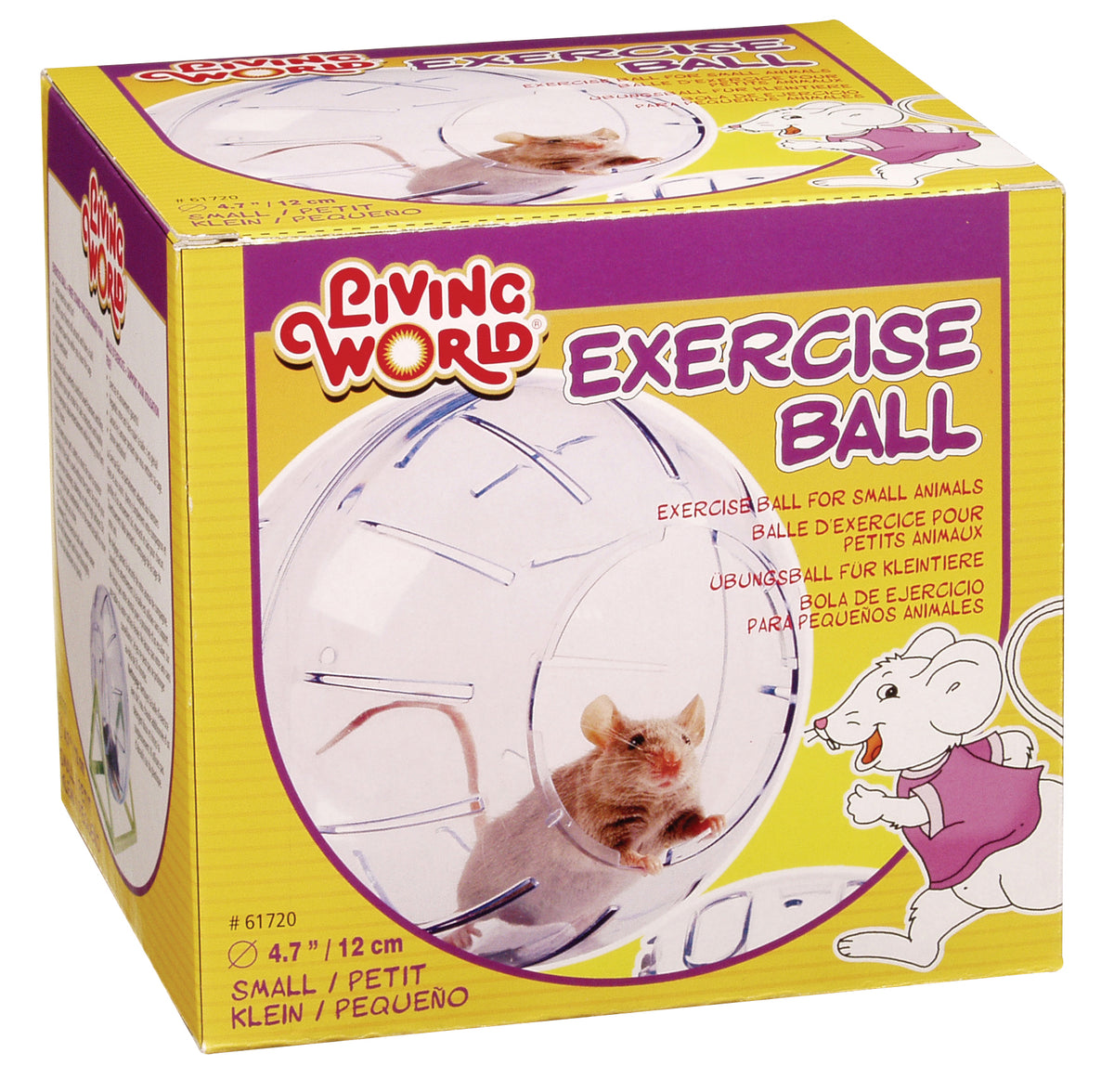 Living World  Balle Exercice avec Support, Petit - La niche&amp;moi