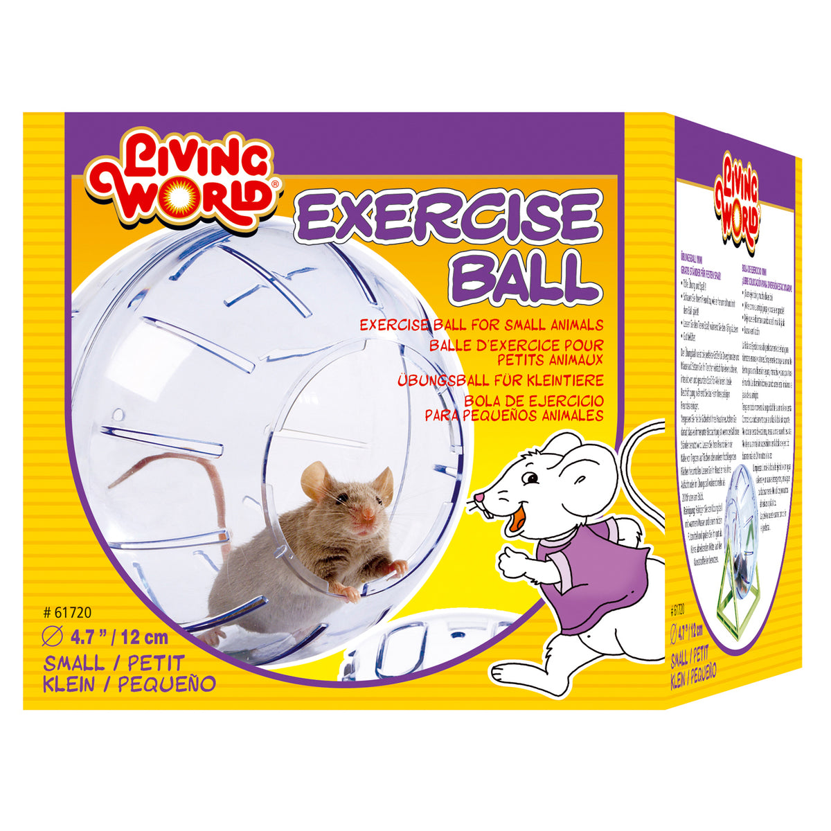 Living World  Balle Exercice avec Support, Petit - La niche&amp;moi