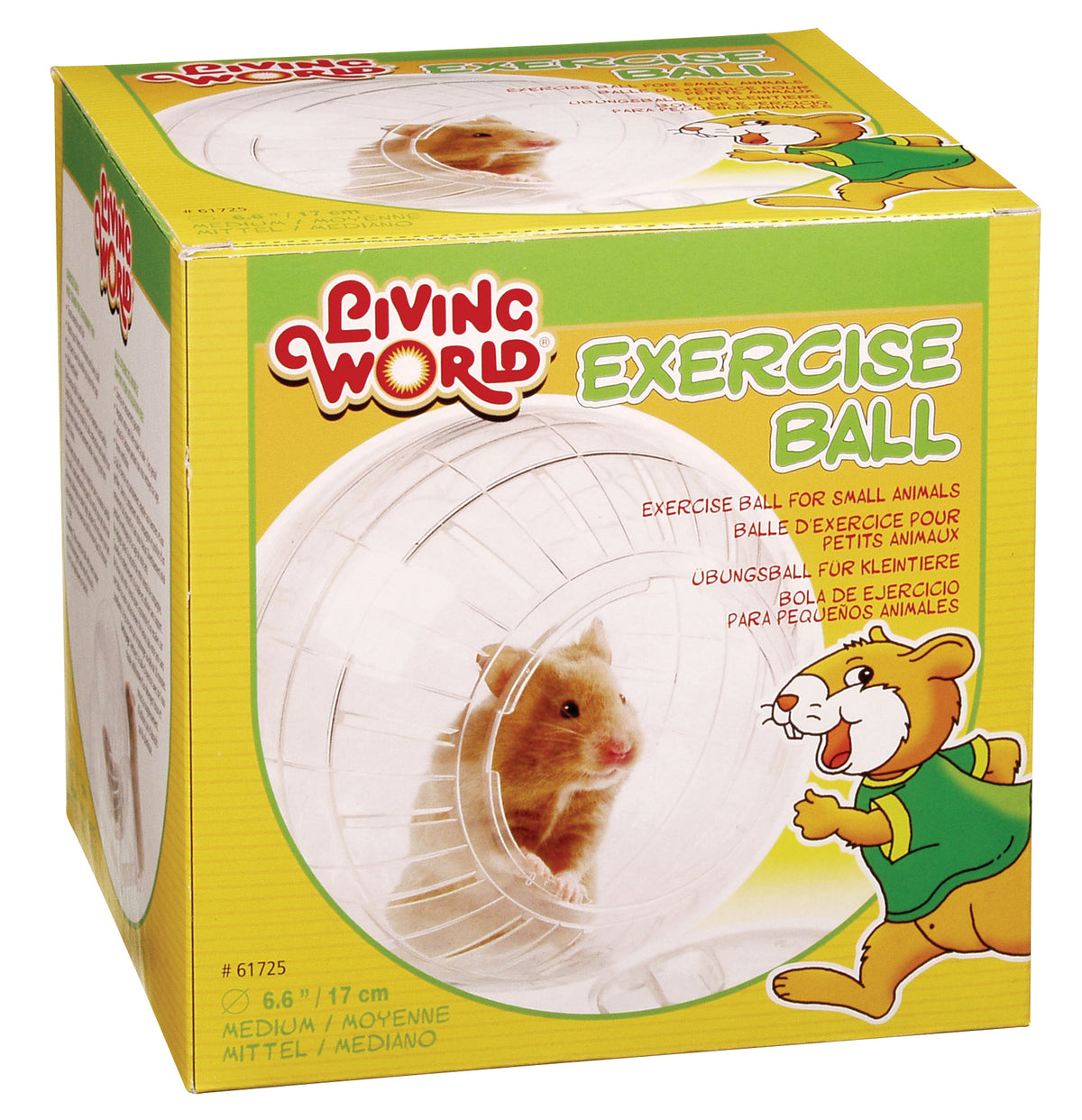 Living World Balle Exercice avec Support, Moyen - La niche&amp;moi