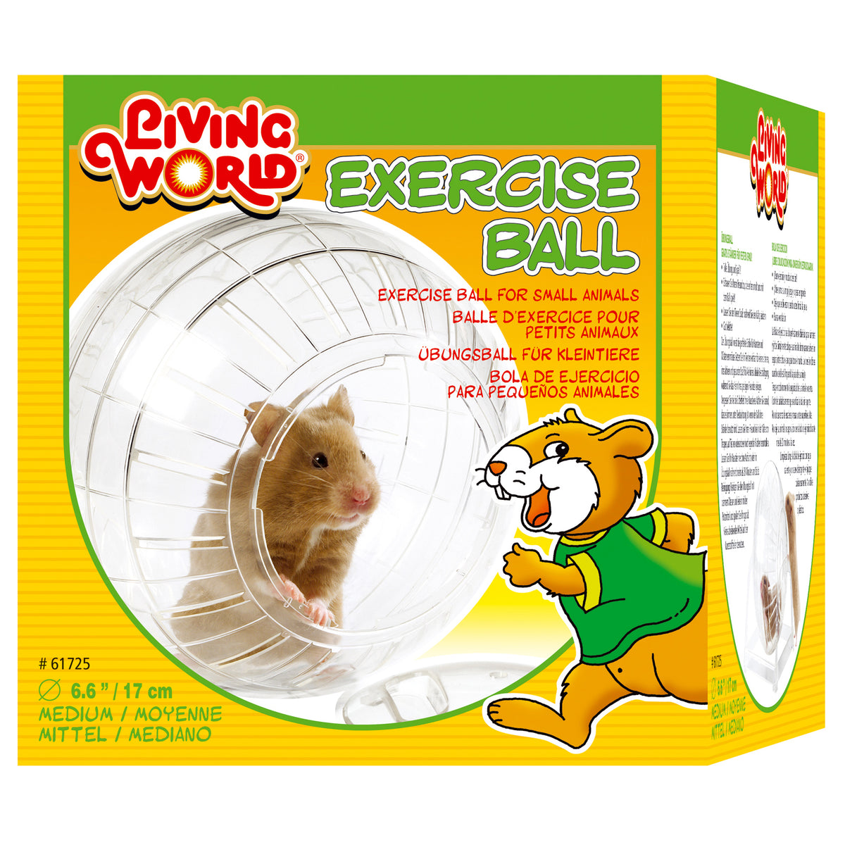Living World Balle Exercice avec Support, Moyen - La niche&amp;moi