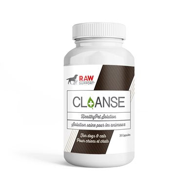 Raw Support Cloanse Supplément Naturel 30 Capsules (traitement pour vers)