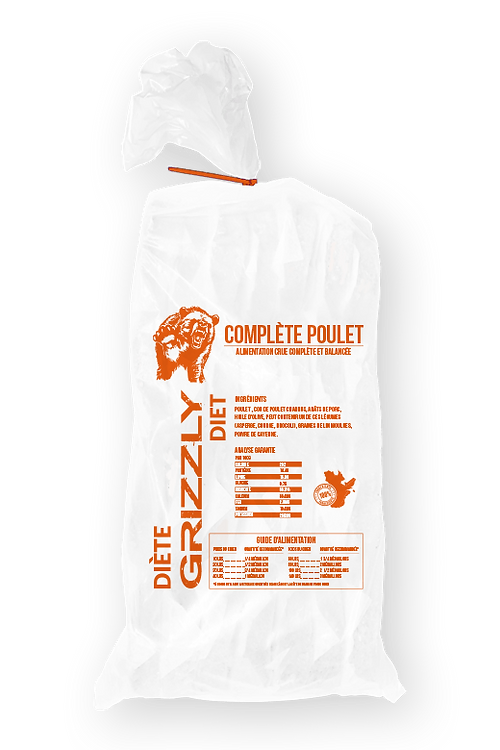 GRIZZLY PREMIUM POULET 25Lbs