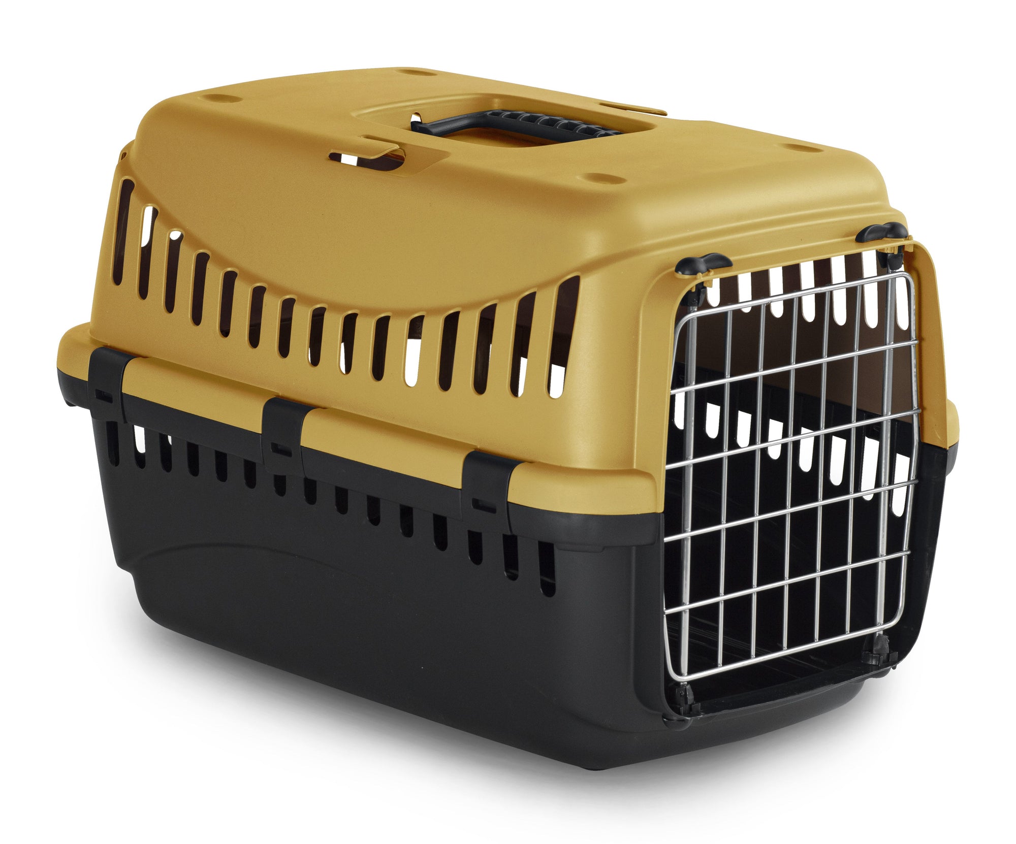 Bergamo Gipsy Eco Pet Carrier With Metal Door - Honey, Small 46x31x32cm