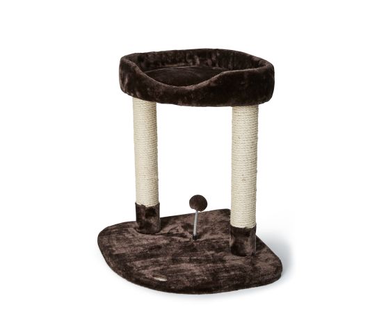 Bud'z Arbre à Chat Classic 2 Niveaux/perchoir Brun (50x50x62.5cm) - La niche&moi