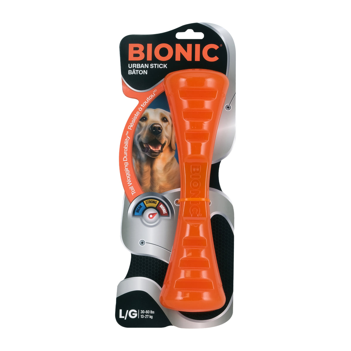 Jouet BIONIC, bâton, grand, 26 cm (10 po) - La niche&amp;moi