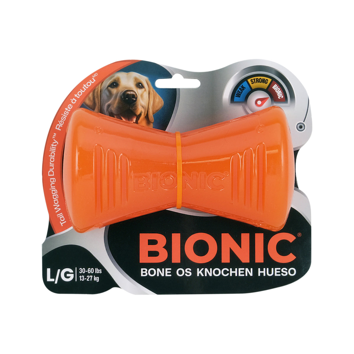 Jouet BIONIC, os, grand, 15 cm (6 po) - La niche&amp;moi