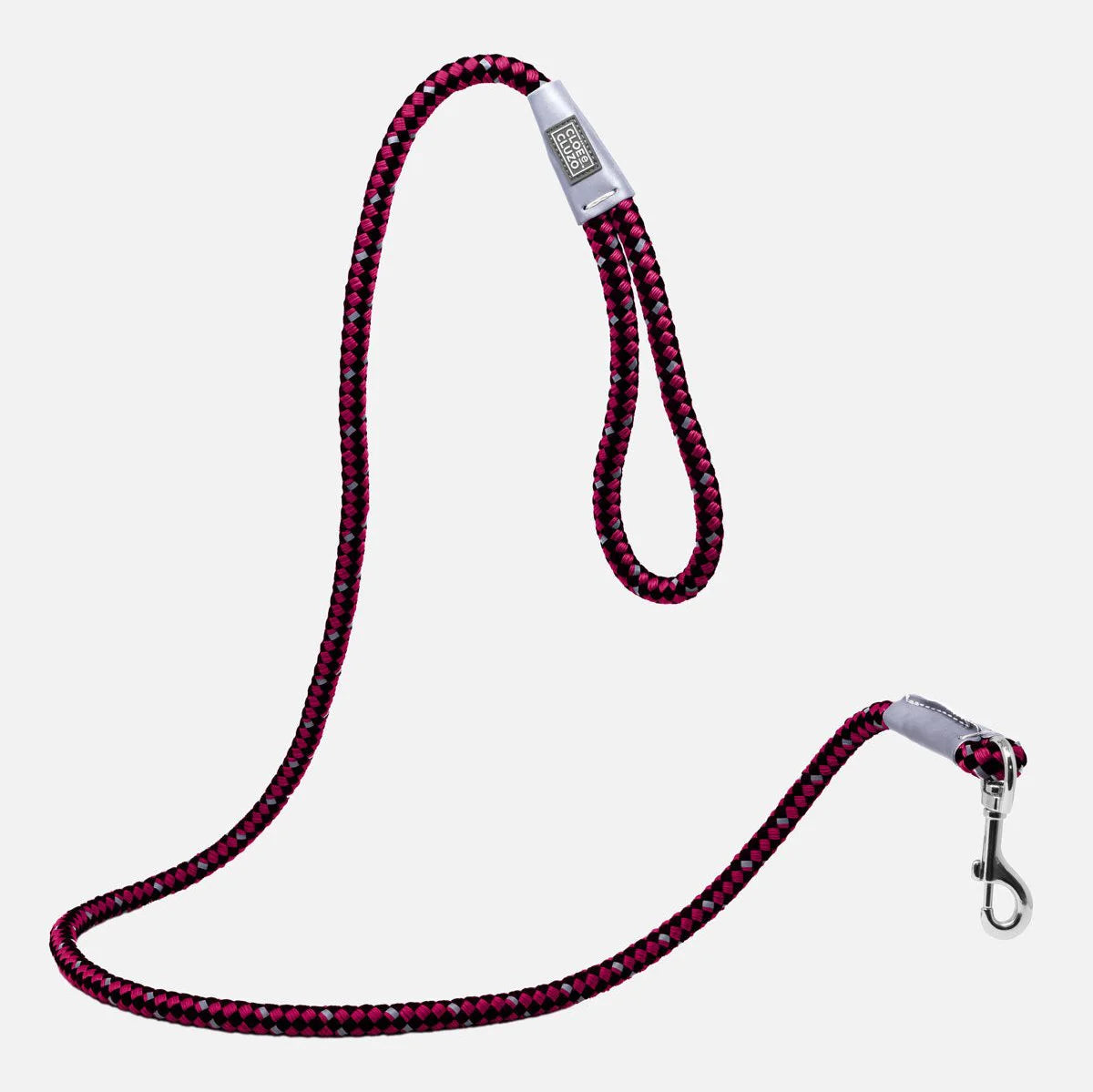 Laisse réfléchissante Corder Cloe &amp; Cluzo, ROUGE &amp; NOIR - La niche&amp;moi