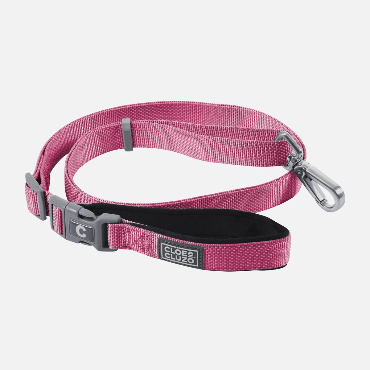 Laisse Cloe &amp; Cluzo pour chien réglable en 5 directions FUSHIA M/LG - La niche&amp;moi