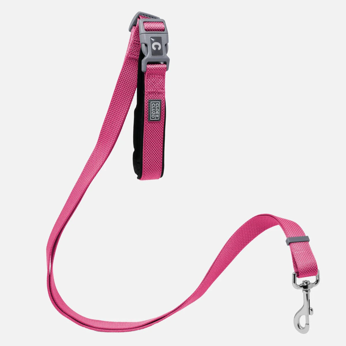 Laisse Cloe & Cluzo pour chien réglable en 5 directions FUSHIA M/LG - La niche&moi