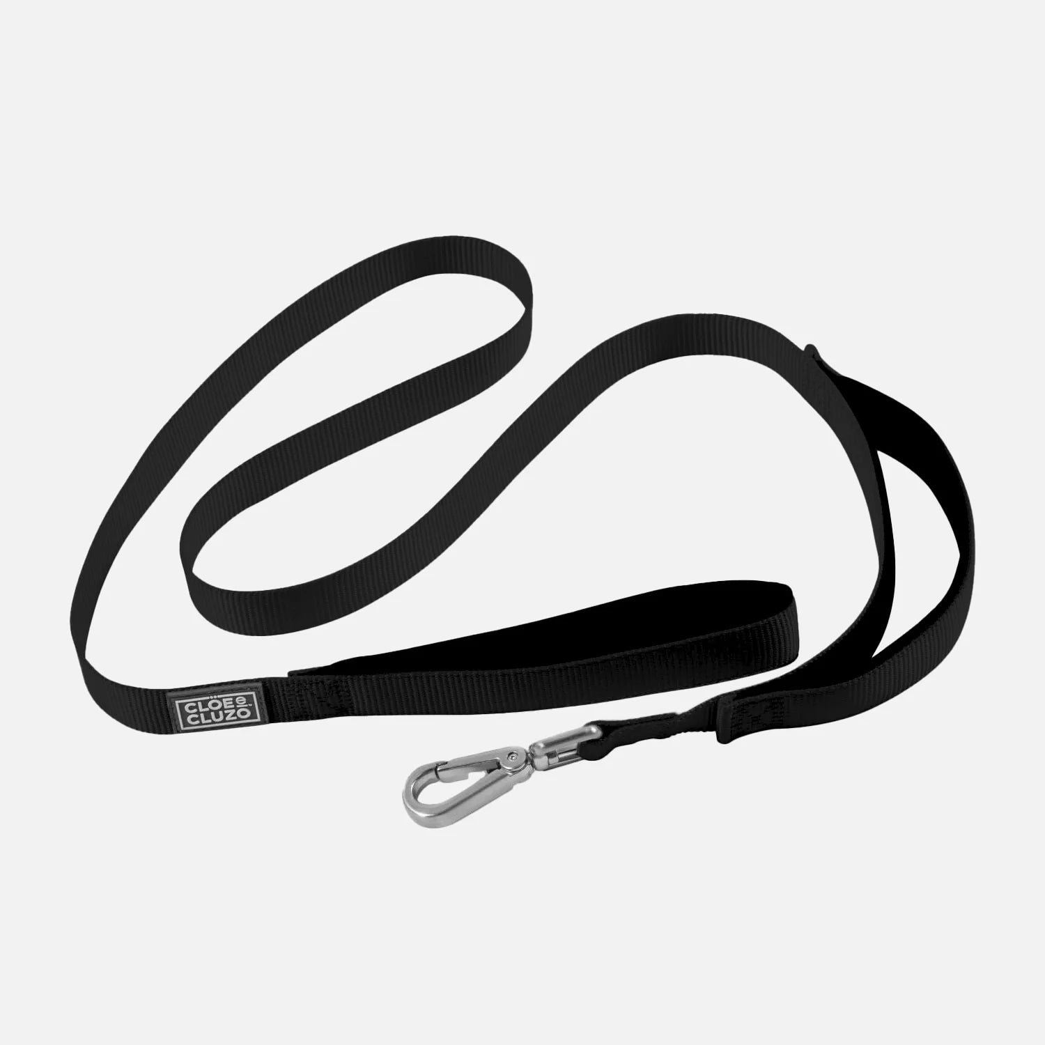 Laisse Cloe & Cluzo pour chien à double poignée NOIR - La niche&moi