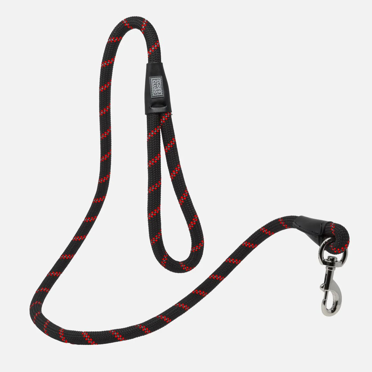 Laisse en Corde de Montagne NOIR/ROUGE - La niche&moi