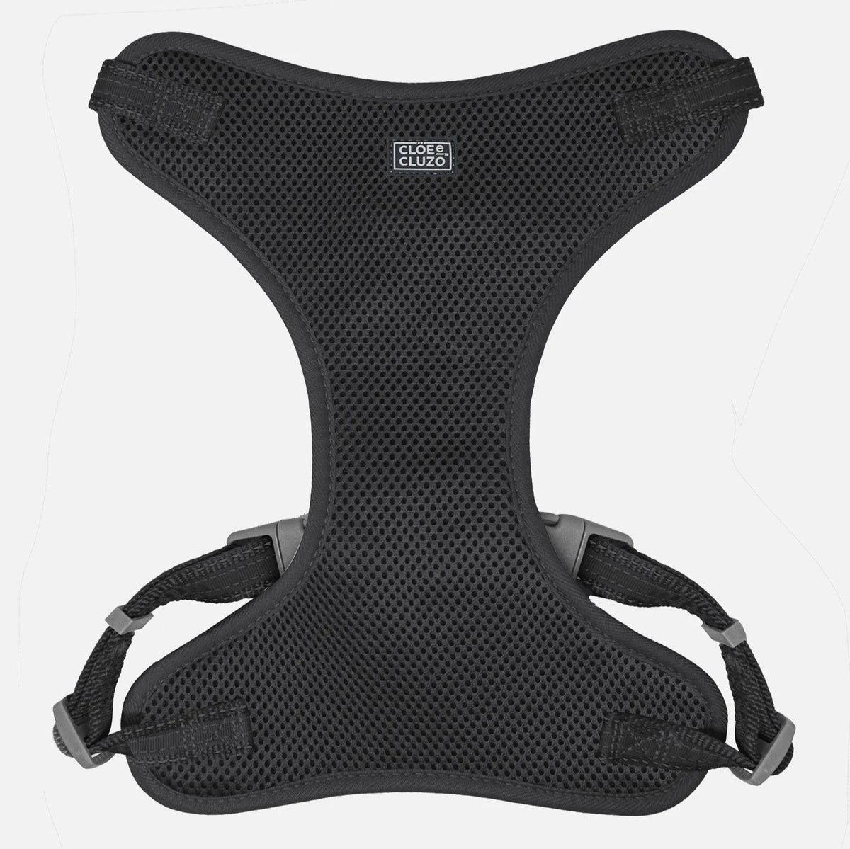 Harnais en maille réglable pour chiens, noir S/M - La niche&amp;moi