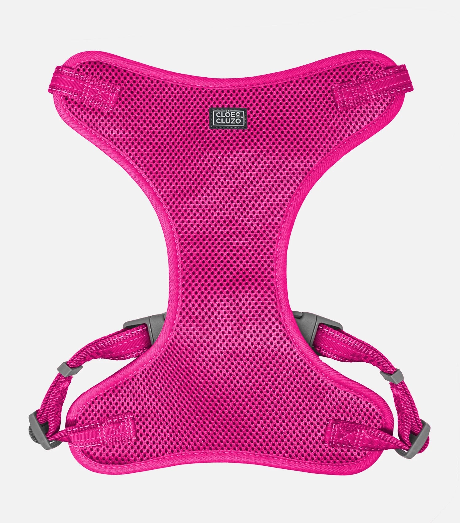 Harnais en maille réglable pour chiens,FUSHIA L/XL - La niche&moi