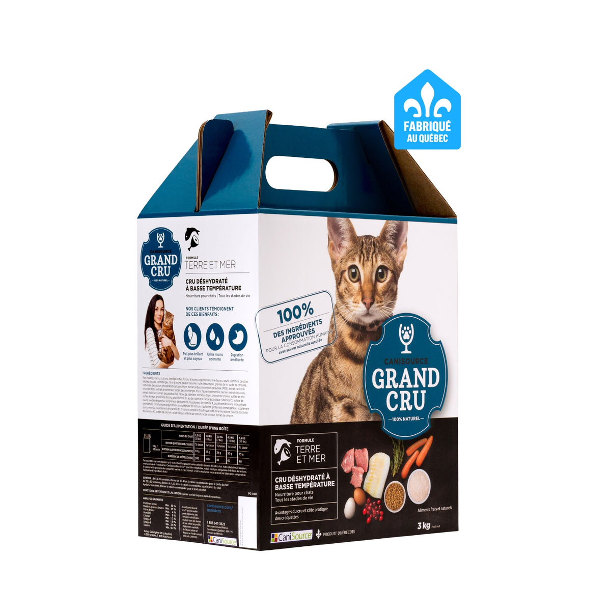 Canisource Grand Cru Nourriture Pour Chat - Terre &amp; Mer 3 Kg - La niche&amp;moi