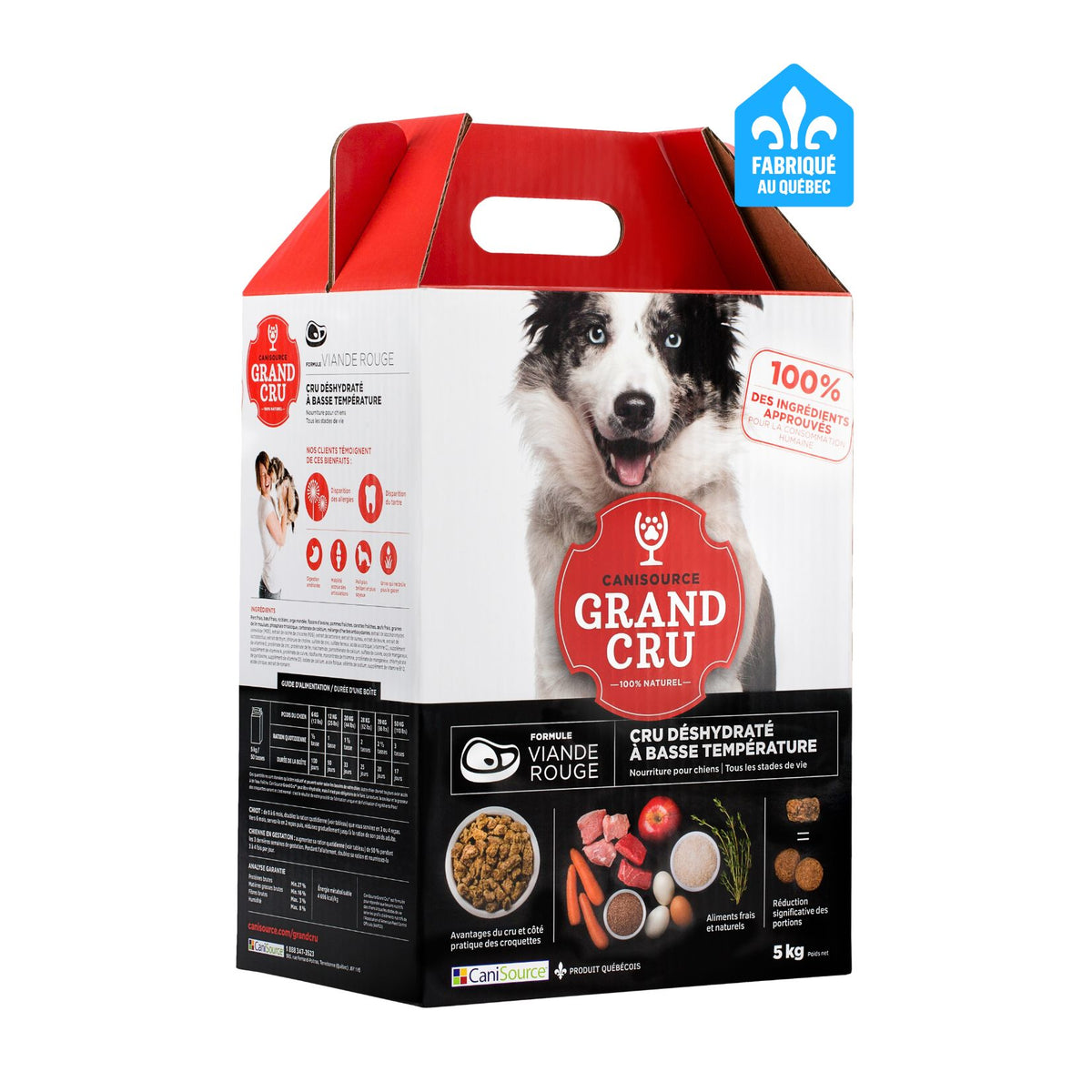 Canisource Grand Cru Nourriture Pour Chien, Sans Grains - Viande Rouge - La niche&amp;moi