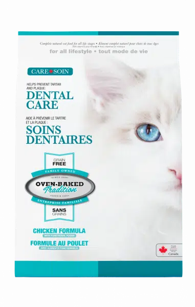 Oven-Baked Tradition Sans Grains Pour Chat, Soins Dentaires - Poulet 10 Lb - La niche&moi