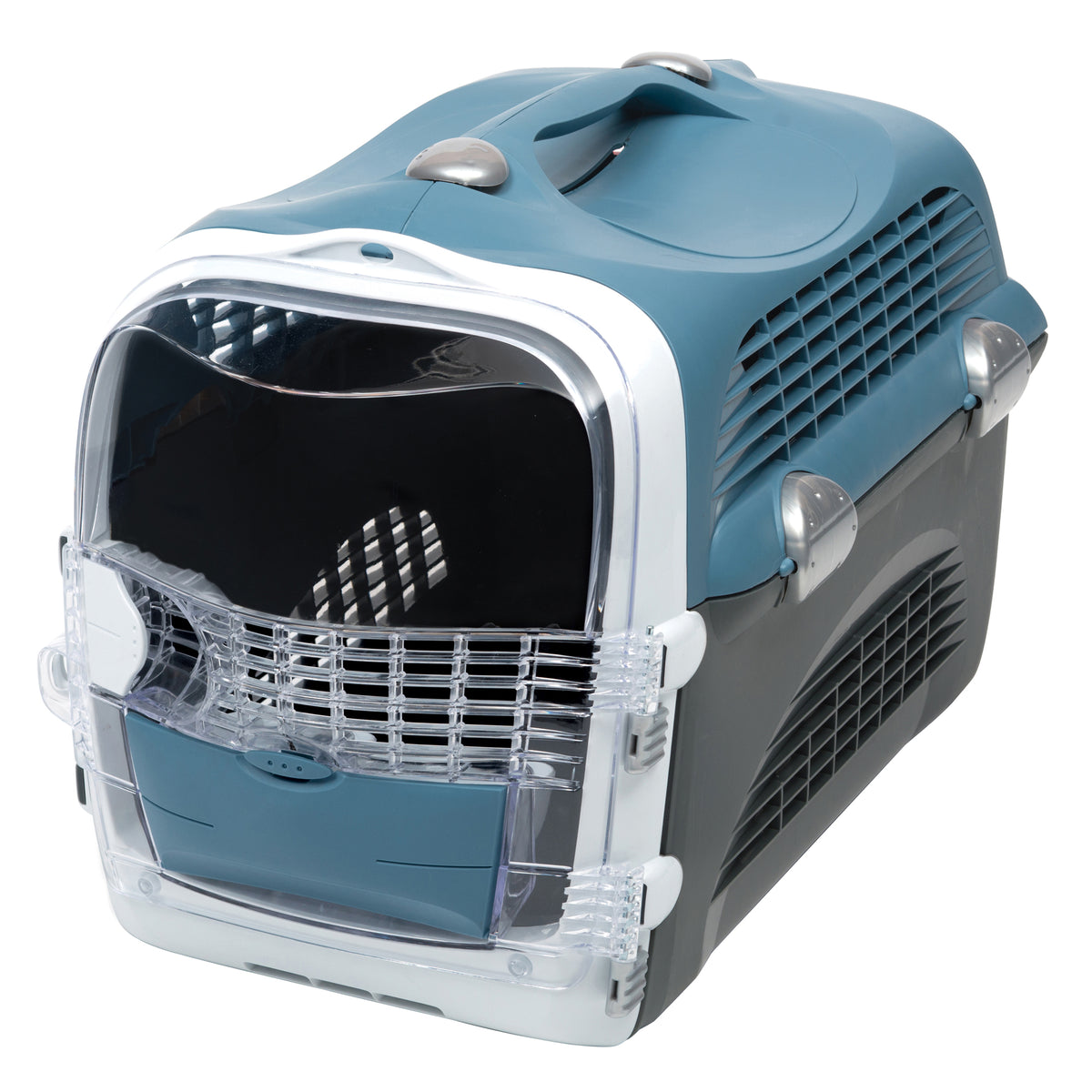Cage de transport multifonctionnelle Cabrio Catit, bleu gris - L. 51 x l. 33 x H. 35 cm (20 x 13 x 13,75 po) - La niche&amp;moi