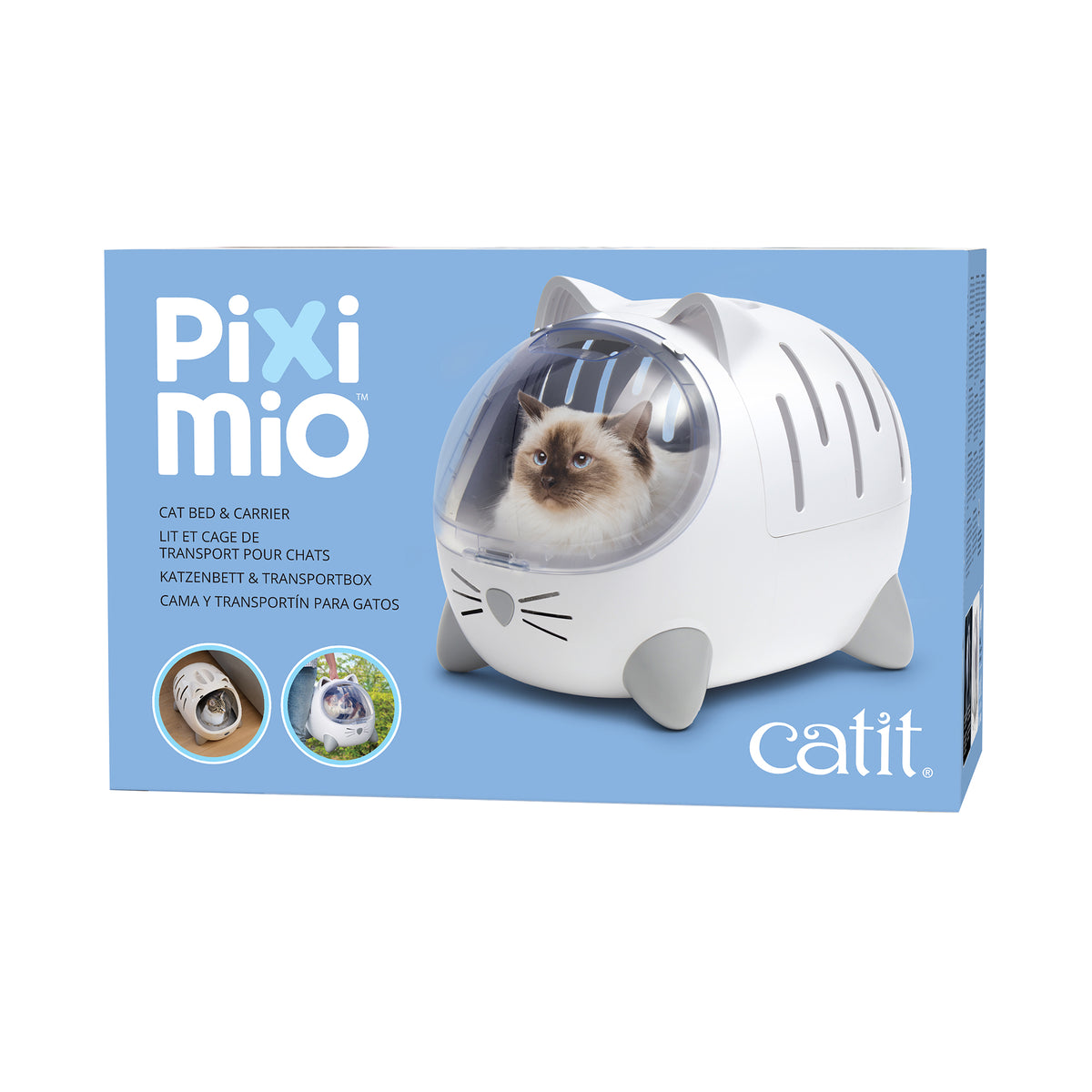 Catit PIXI Mio Lit et cage de transport 2 en 1 - La niche&amp;moi