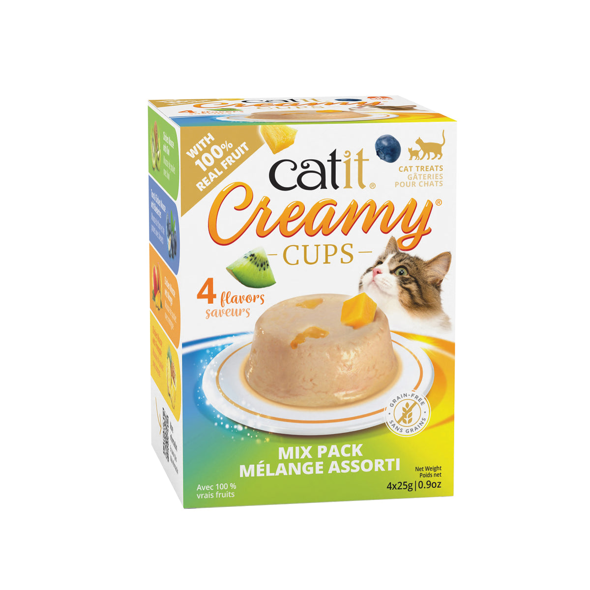 Mousse Catit Creamy Cups, Assortiment, 4 x 25 g - La niche&amp;moi